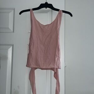 Criss cross pink LuLu tank